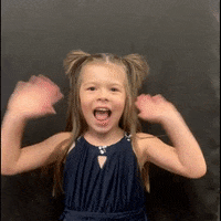 OtherMama happy girl hello excited GIF