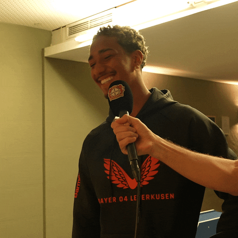 Peace Out Laughing GIF by Bayer 04 Leverkusen