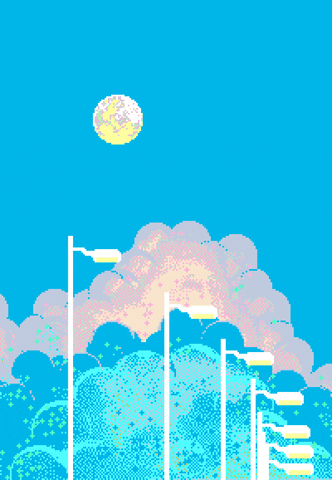 pixel sky GIF by joojaebum