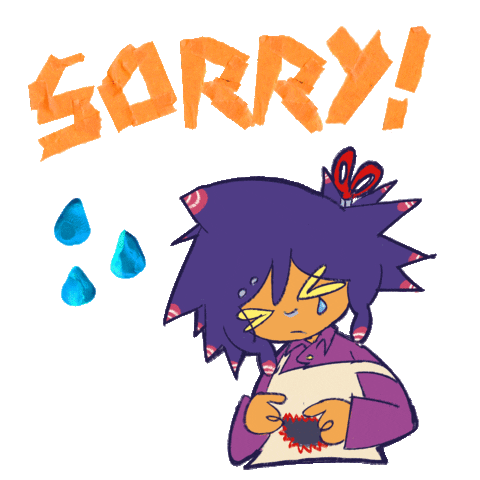 Sorry Sticker Sticker by iamtheangrysons