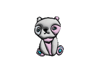 Pink Panda Sticker