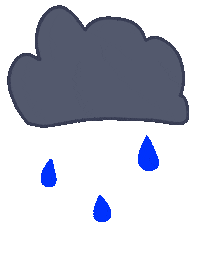 Rain Raining Sticker