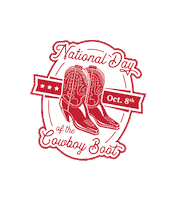 October 8 Cowboy Boots Sticker by Justin Boots