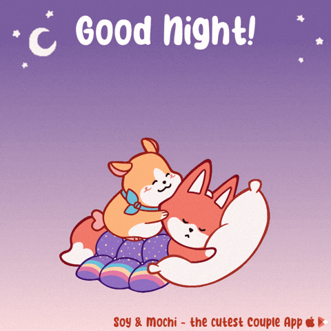 Tuck In Good Night GIF by SoyandMochi