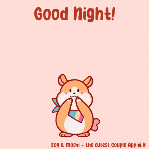 Good Night Kiss GIF by SoyandMochi
