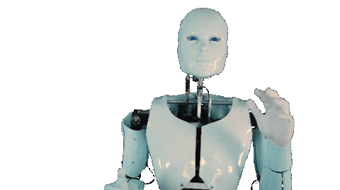 Robot Cyborg Sticker by DutchEyeMedia