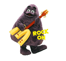Rock On Sticker Sticker by fadedmirage