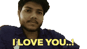 I Love You Sticker by Raghav Bansal