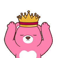 Teddy Bear Queen Sticker by BEARISH