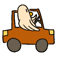9dulgi car drive riding pigeon Sticker