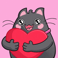 Frensville love heart amor hug GIF