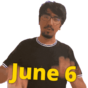 June 6 Sticker