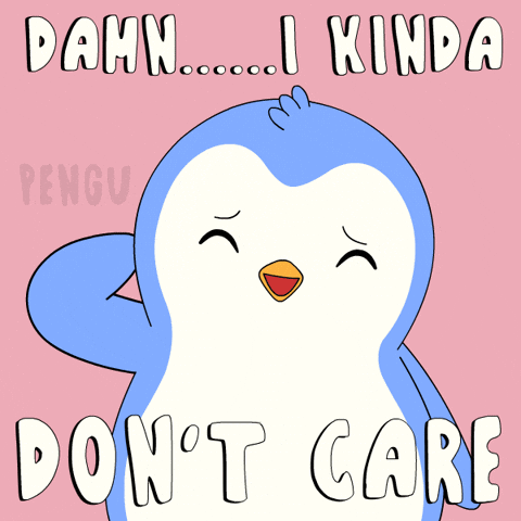 No One Cares Cool Story Bro GIF by Pudgy Penguins