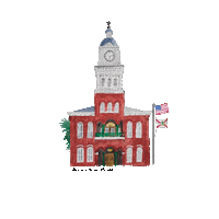 Courthouse Sticker by Amelia Island Florida