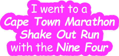 Cape Town Running Sticker by The Nine Four