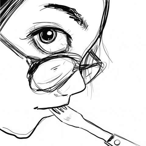 Side Eye Popcorn GIF