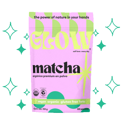 GLOWSuperfoods giphyupload glow matcha superfoods Sticker