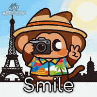 Travel Smile GIF by Chimpers