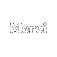 Black And White Thank You Sticker