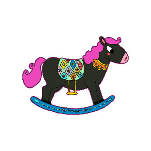 helloberil giphygifmaker art horse character Sticker