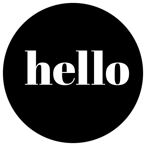 Bienvenue Hello Sticker by Mailchimp