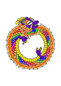 Rainbow Dragon Sticker