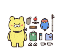Bear Bird Sticker