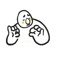 Hush Be Quiet Sticker by lianbiglian