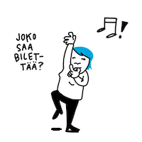 Yrittajat dance party bileet yrittäjät Sticker