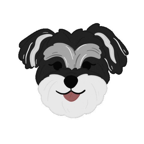 Happy Dog Sticker by Ann of Facedit