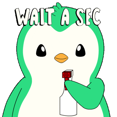 Penguin Spraying Sticker by Abster