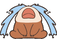 Sad Cry Sticker
