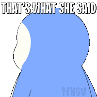 Thats What She Said Smile Sticker by Pudgy Penguins