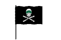 Flag Pirate Sticker by Dartmouth College