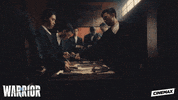 cinemax warrior getting ready cinemax warriormax GIF