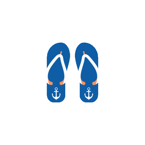 islandmedia sea diving sandal flip flop Sticker