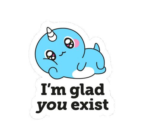 Exist Love You Sticker by Naru Naru