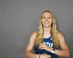 Celebration Trackfield GIF by BYU Cougars