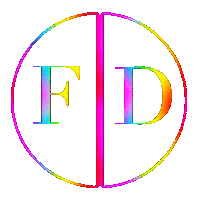 logo rainbow Sticker by Fashion Drug