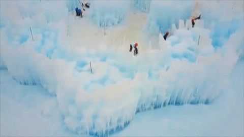 ice castles fÃÂ©erique GIF by BFMTV