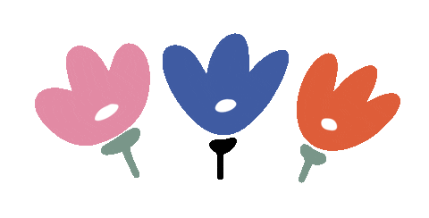 New Year Flower Sticker