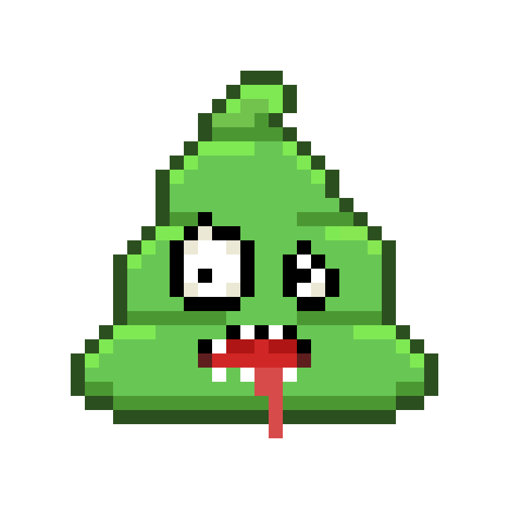 Art Shitting Sticker by Poopies.io