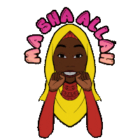 African Queen Love Sticker by RS