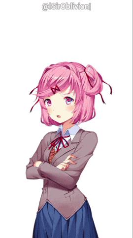 Head Pat Doki Doki Literature Club GIF