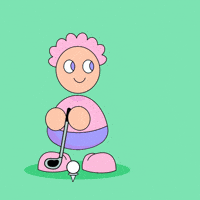 Golfing Golf Club GIF by Fatman