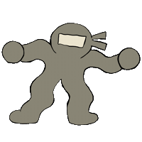 Ninja1 Sticker by Rudo Co.