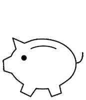 RAAofSA piggy savings piggy bank raa Sticker