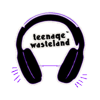 Headphones Sticker by Teenage Wasteland
