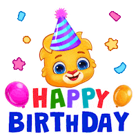 Happy Birthday Sticker by Lucas and Friends by RV AppStudios