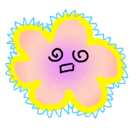 sundaysartclub flower confused crazy shook Sticker